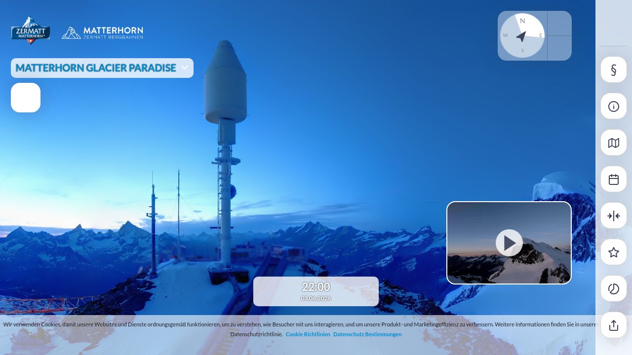 Live webcam from Matterhorn Ski Paradise